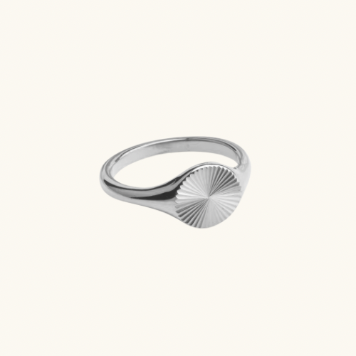 Sunburst Signet Ring