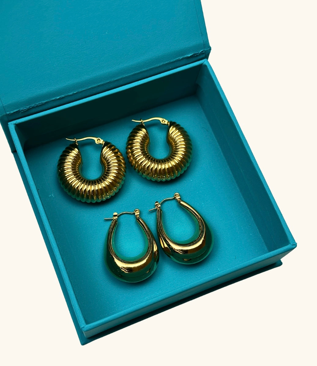 18 K Gold Plated Earrings