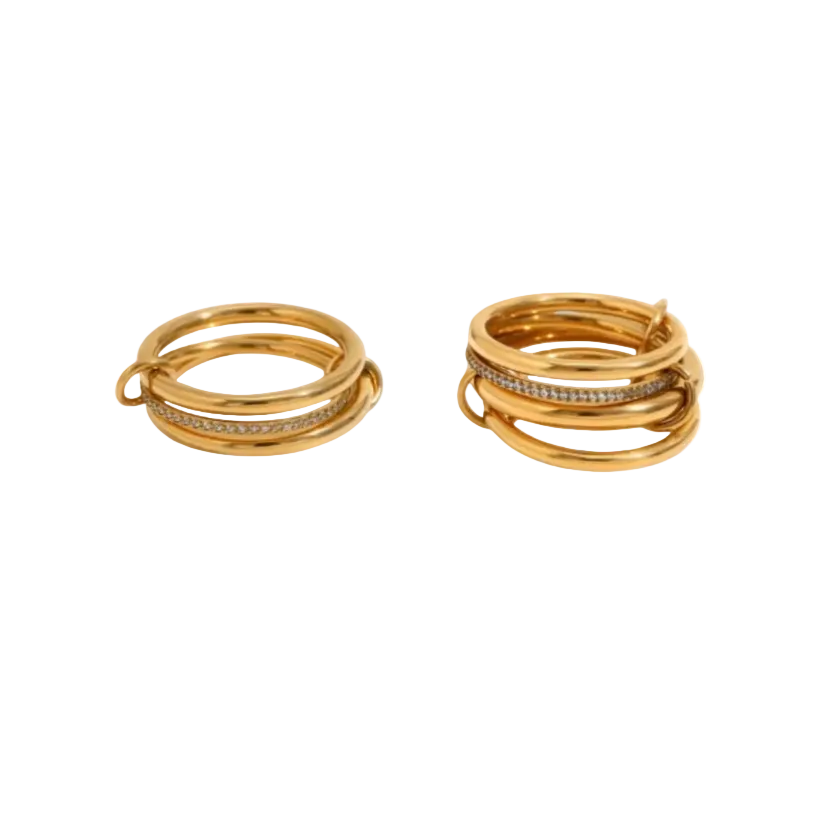 Cascada & Aura layered ring
