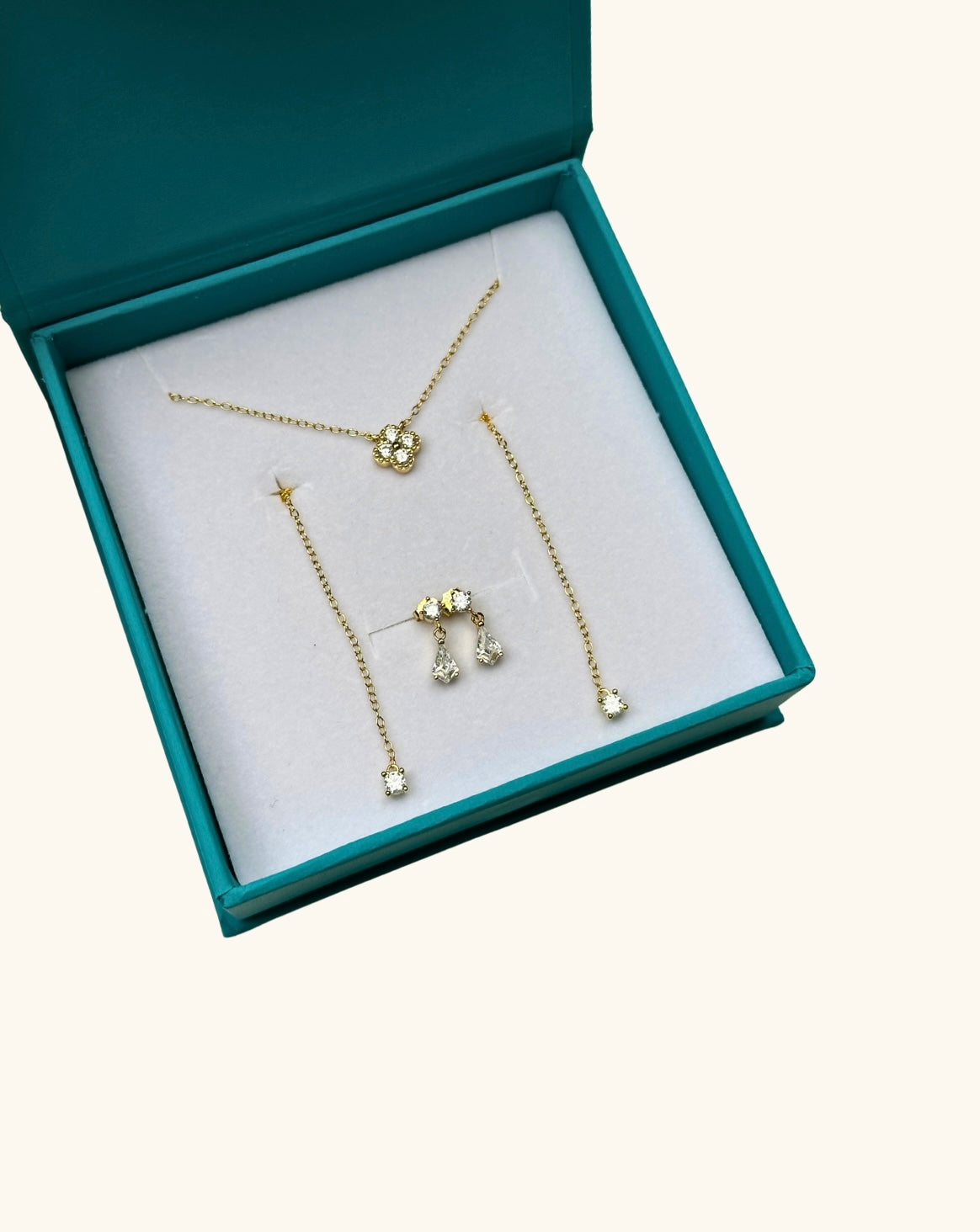 S925 gold plated set