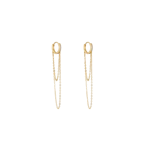 Chain Huggie Earrings