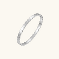Hexagon Bangle Silver
