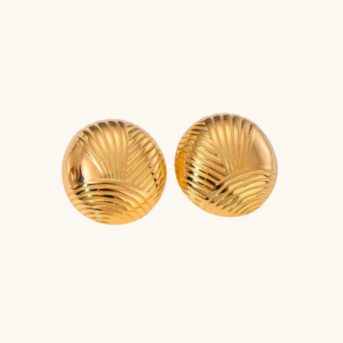 Vintage Dome Earrings