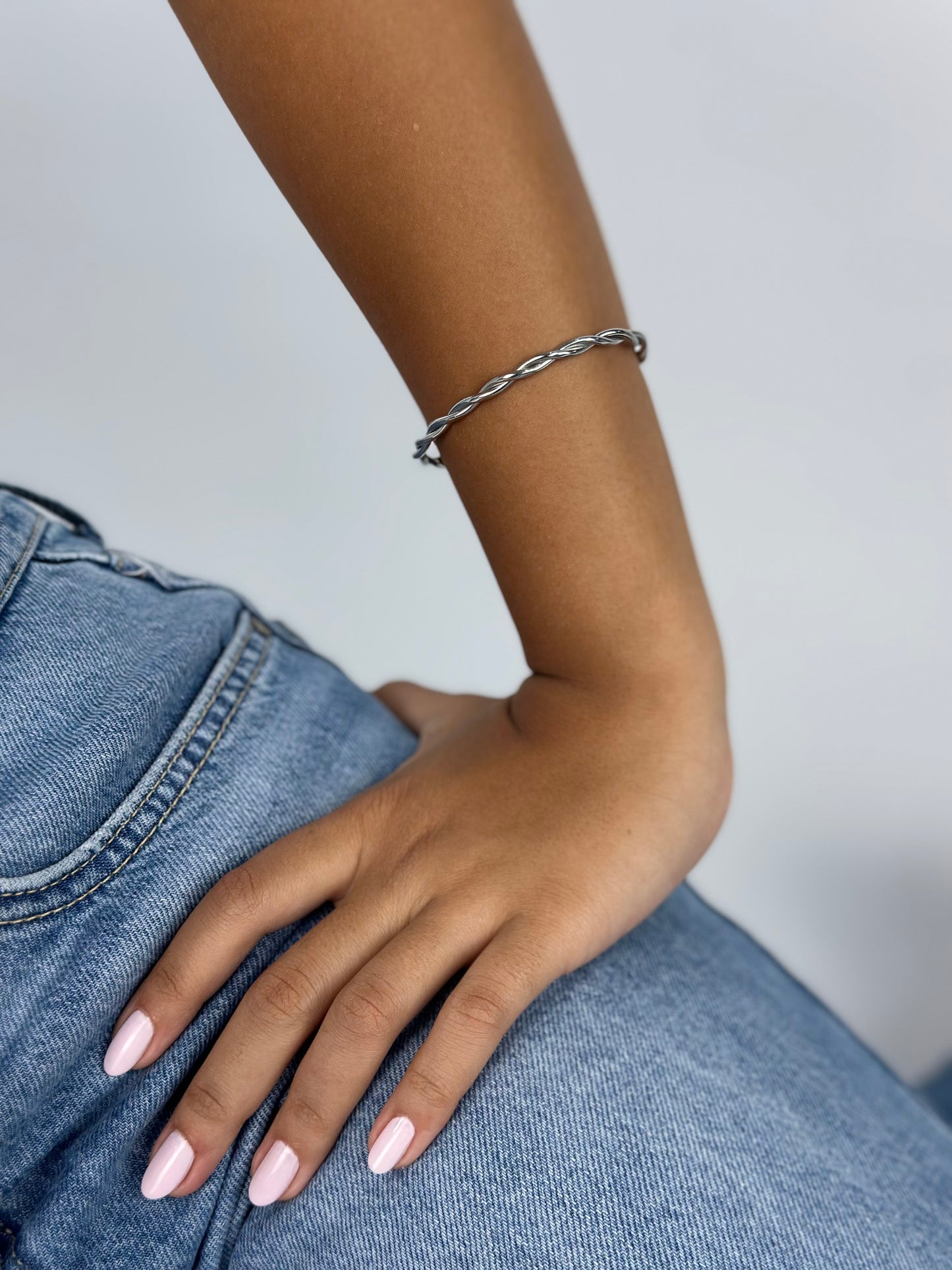 Twisted Spiral Silver