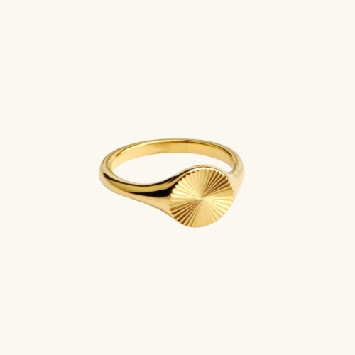 Sunburst Signet Ring